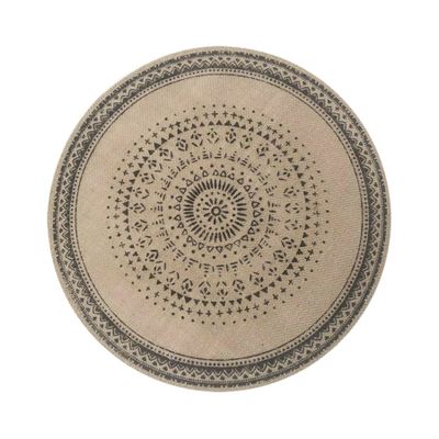 Round patterned placemat