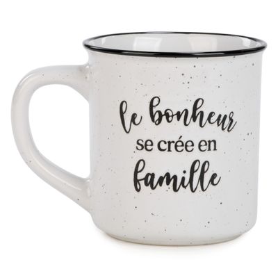 Vintage Mug – Le bonheur