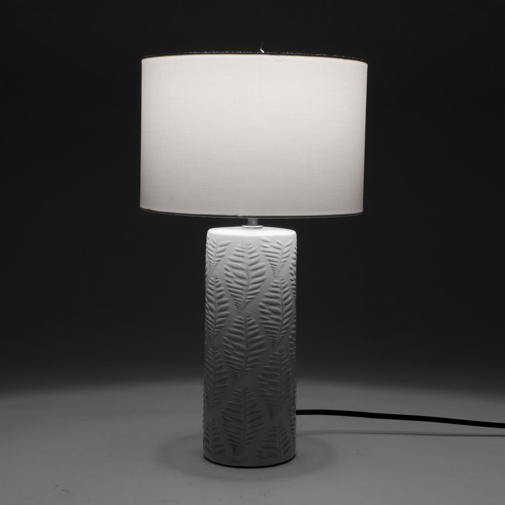Lampe de table – Motif feuilles