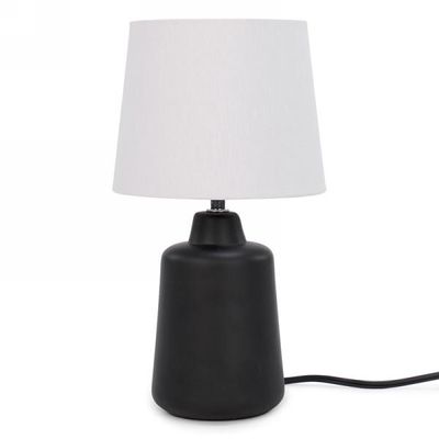 Lampe de table base noire