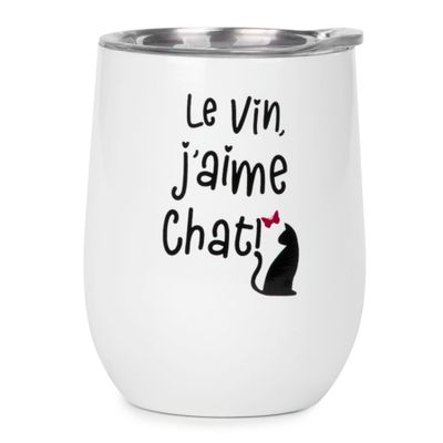 Isothermal wine glass – J’aime chat