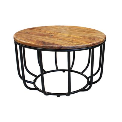 Coffee table metal & wood
