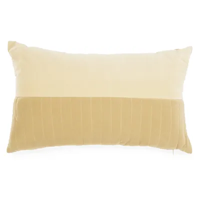 Yellow rectangle cushion