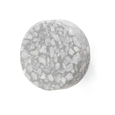 Poignée ronde – Terrazo gris