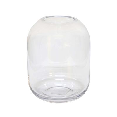 Glass vase – Clear round 5″ x 6″