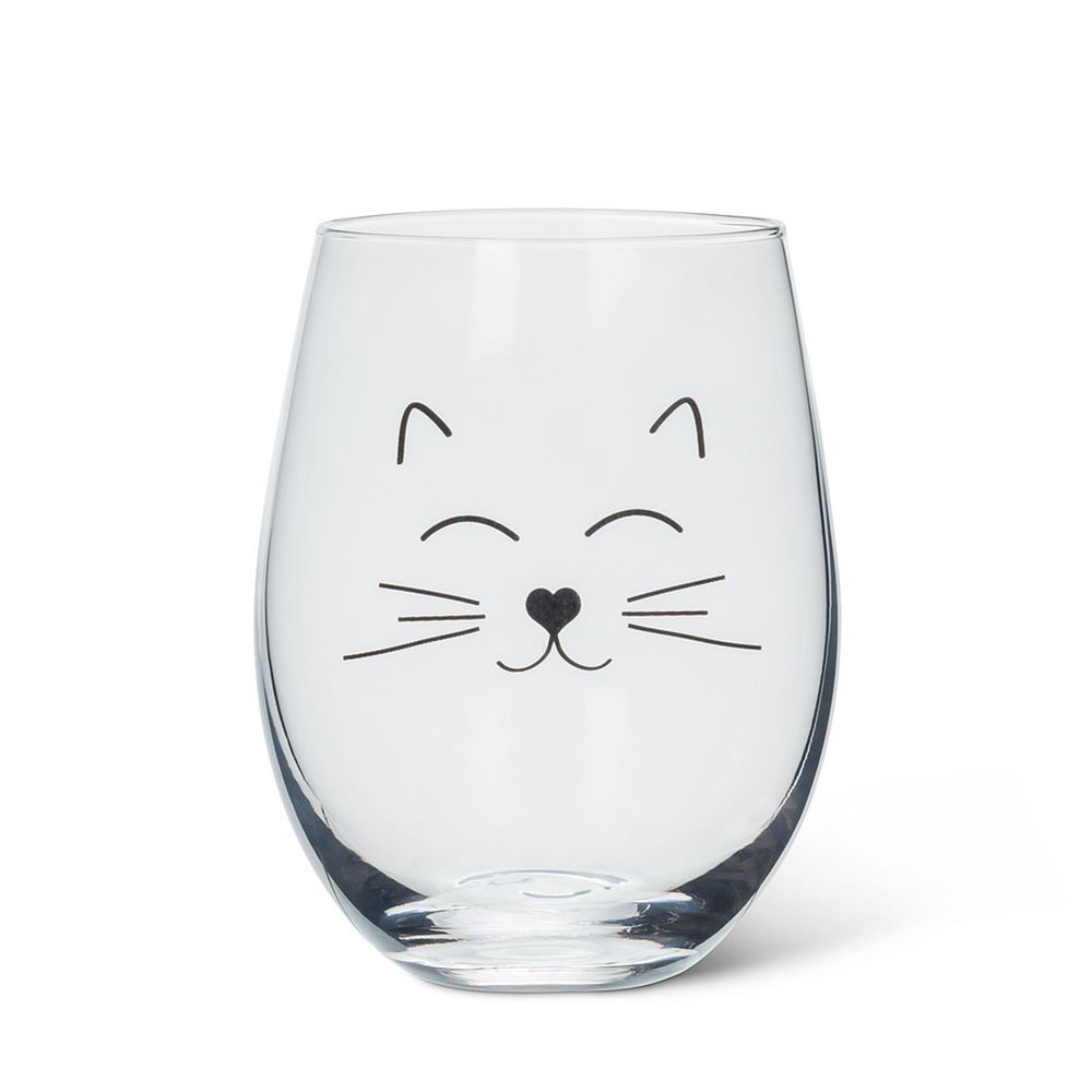 Wine glass without stem – Cat face