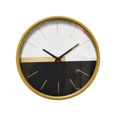 Horloge minimaliste – Noir et blanc