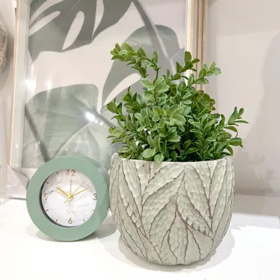 Vase vert motifs feuilles – Campinas
