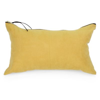 Rectangle faux suede cushion