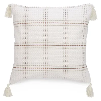 Ivory cushion – Beige pattern