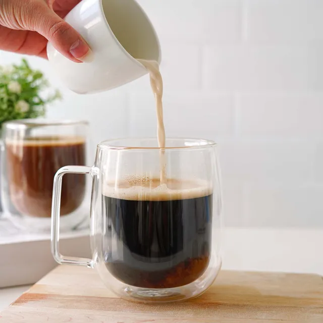 Les verres à café glacé Ensemble de 2, Simons Maison, Vaisselle et  ustensiles, Salle à manger