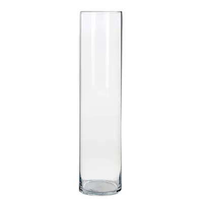 Clear Glass Cylindrical Vase – 24