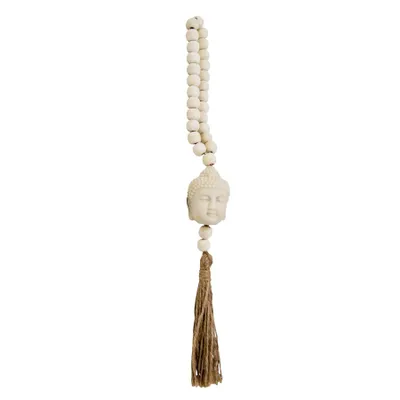 Wooden beads with tassle – Buddha