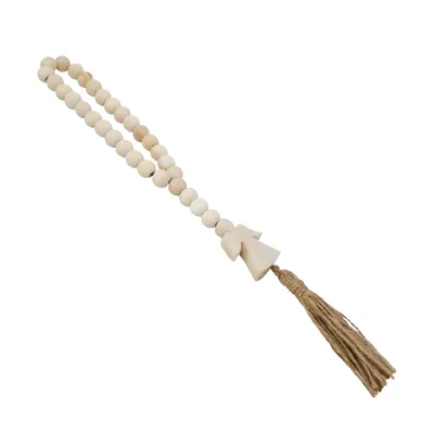 Wooden beads with tassle – Angel
