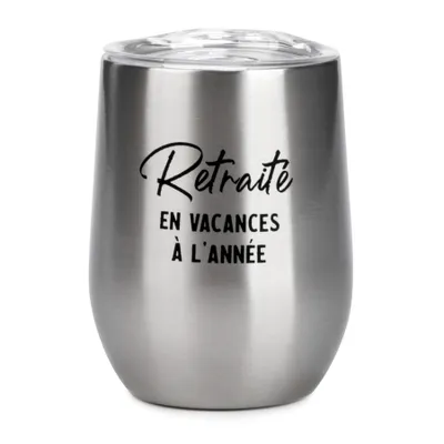 Isothermal wine glass – Retraité en vacances