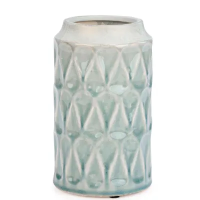 Textured Vase – Aqua