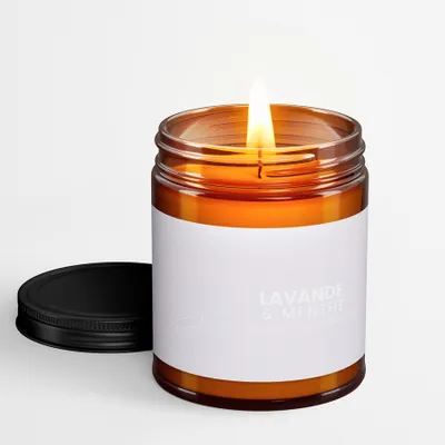 Amber Candle 250 ml – Lavender and Mint