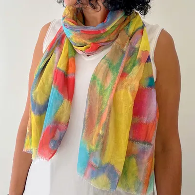 Abstract Colored Scarf