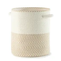Basket with Handle – Natural and Beige
