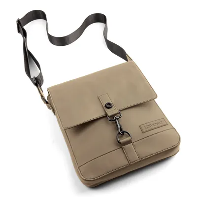 Shoulder Bag with Flap – Sand
