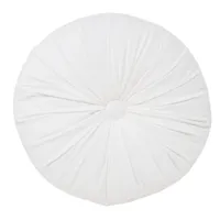 Off-White Round Cushion