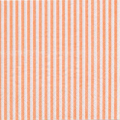 Orange striped napkin