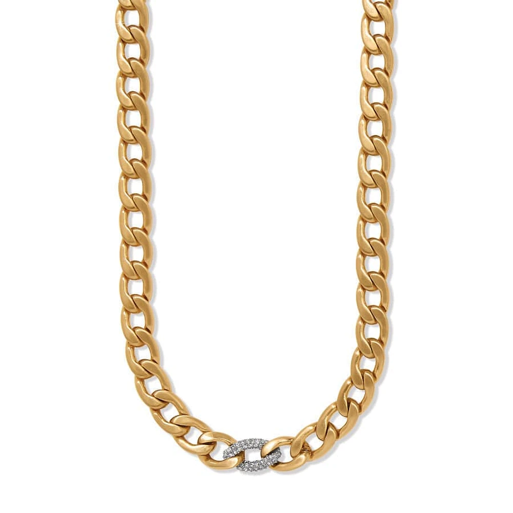 Cleo Pave Link Necklace