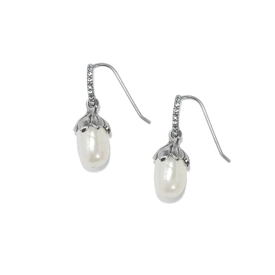 Everbloom Pearl Drop French Wire Earrings