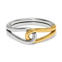 Interlok Curve Two Tone Hinge Bangle