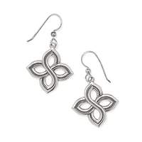 Interlok Floral Knot French Wire Earrings