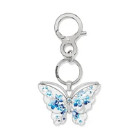 Kyoto In Bloom Indigo Butterfly Handbag Fob