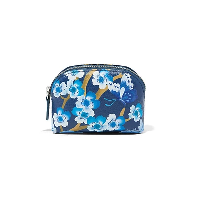 Kyoto In Bloom Indigo Mini Coin Purse