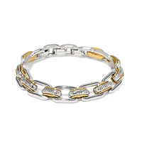 Mosaic Two Tone Links Bracelet