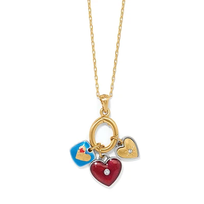 One Heart Color Short Necklace