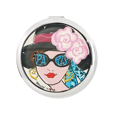 Paris Blooms Travel Mirror