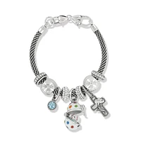 Polka Dot Easter Egg Charm Bracelet