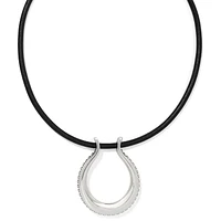 Pretty Tough Arch Leather Necklace