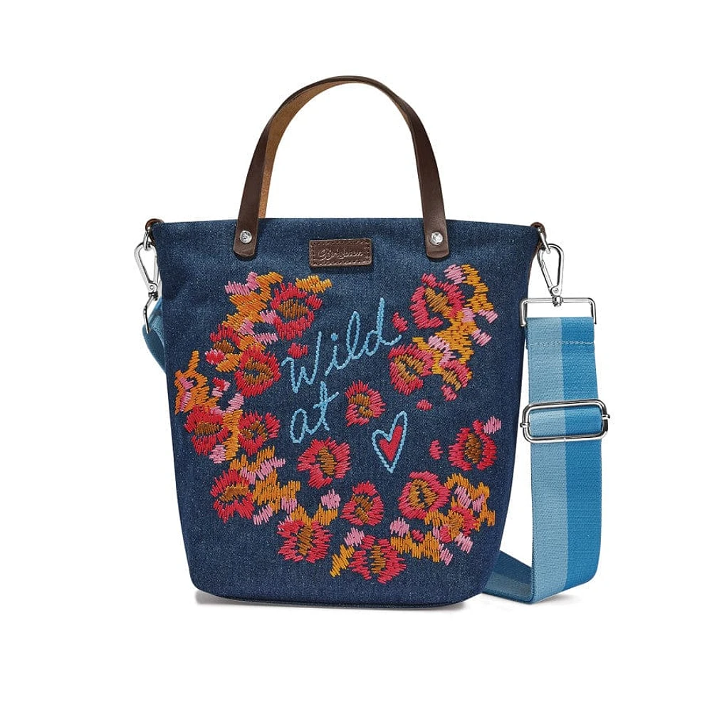 Wild At Heart Embroidered Medium Messenger Bag