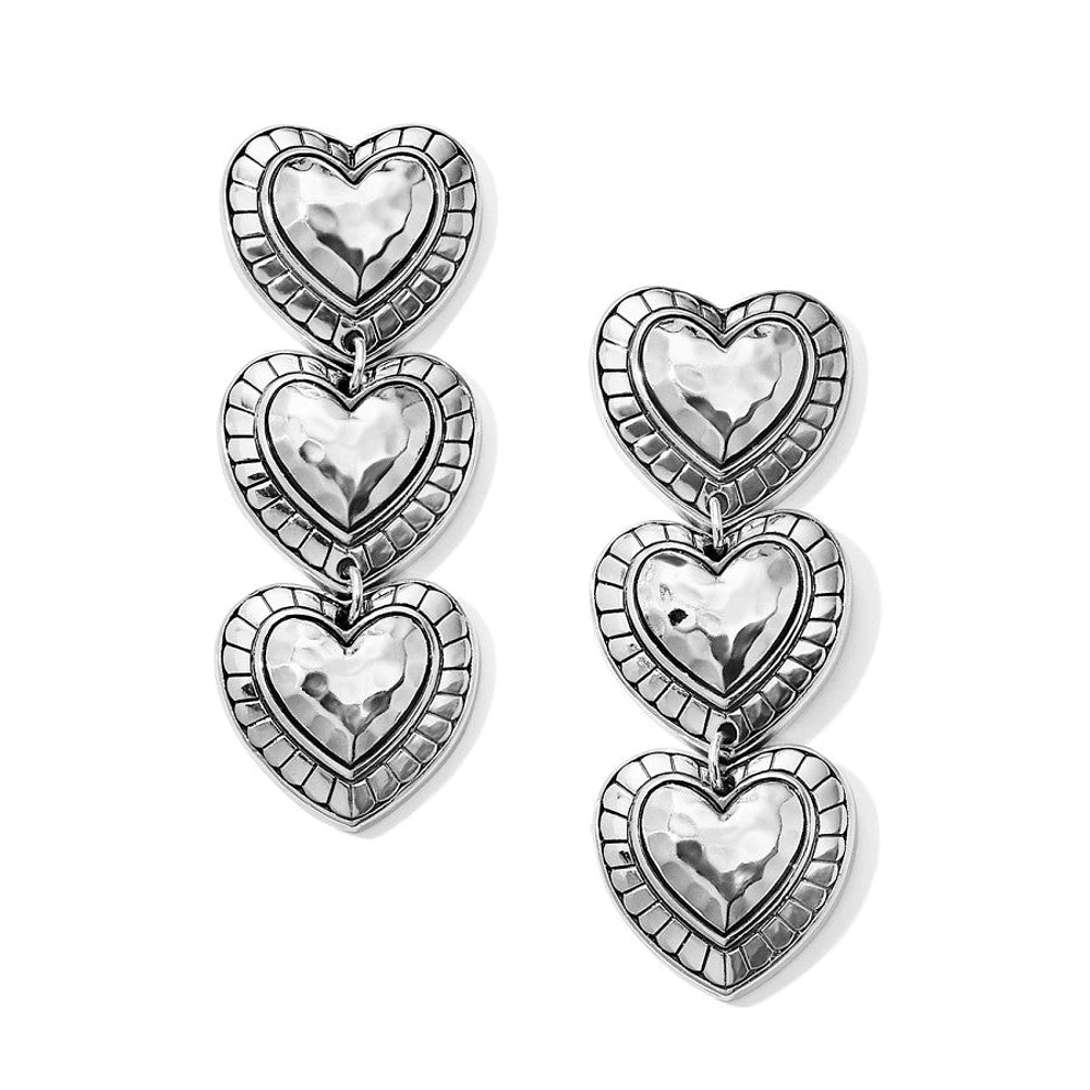 Big Sky Heart Post Drop Earrings