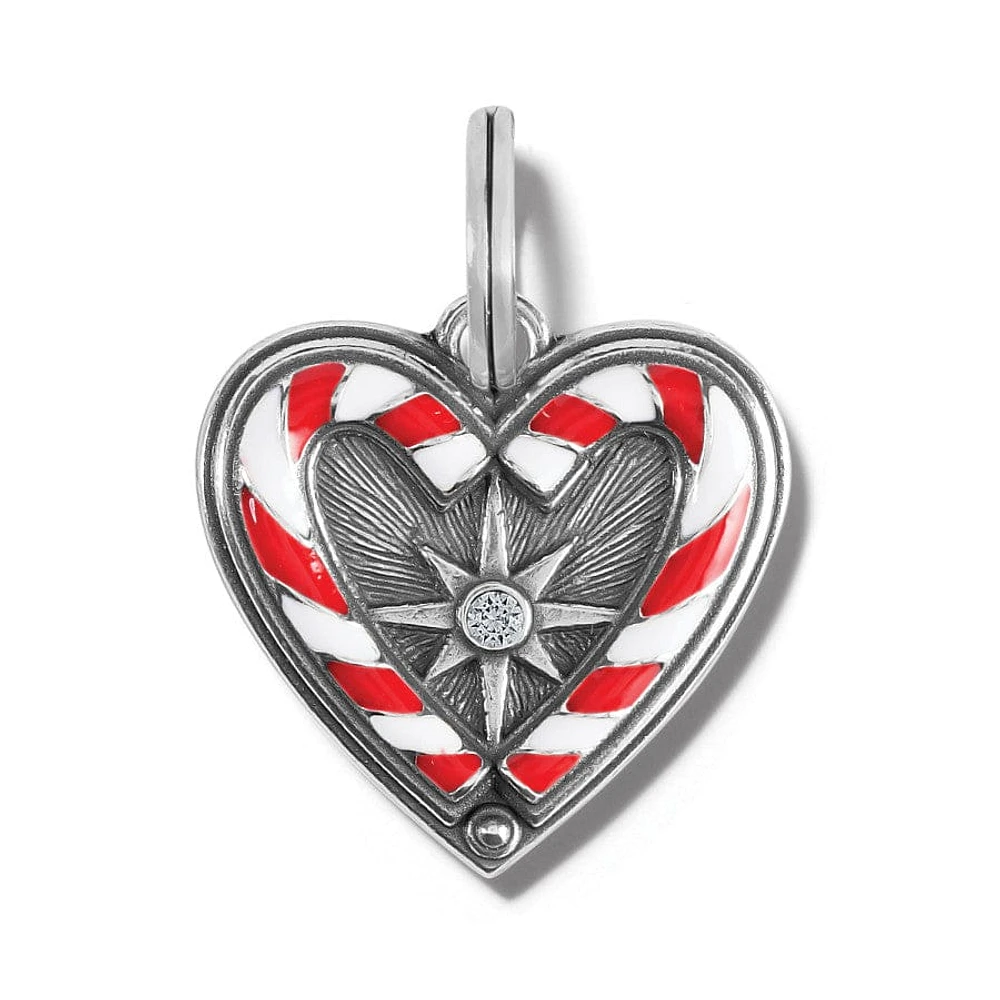 Candycane Sweetheart Charm