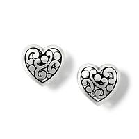 Contempo Heart Post Earrings