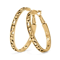 Contempo Large Hoop Earrings