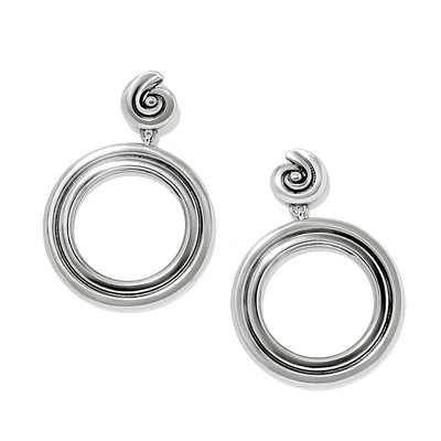 Contempo Moda Ring Post Drop Earrings