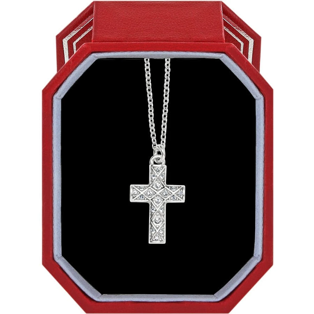 Diamond Cross Necklace Gift Box