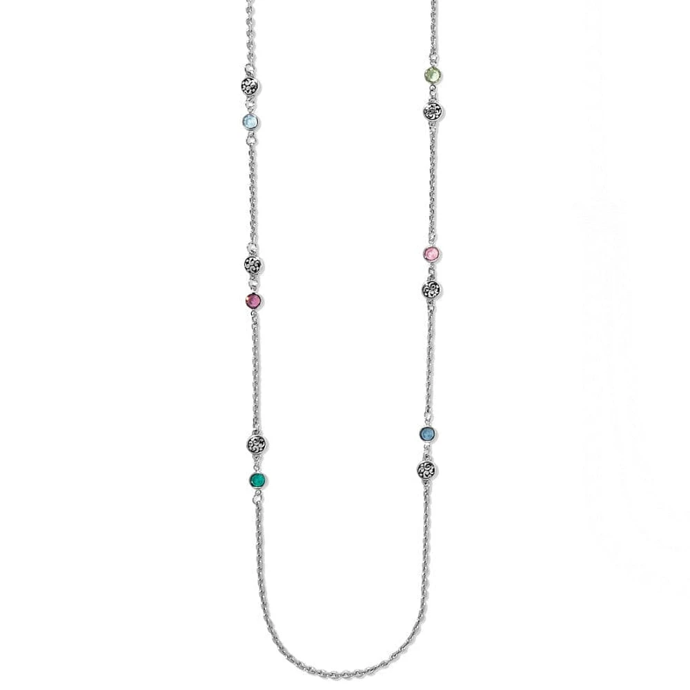 Elora Gems Drops Long Necklace