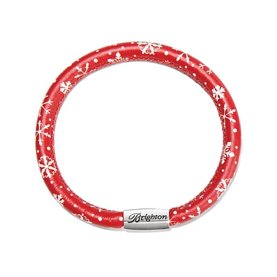 Festive Snowflakes Woodstock Bracelet