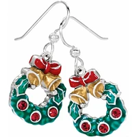 Holly Christmas French Wire Earrings