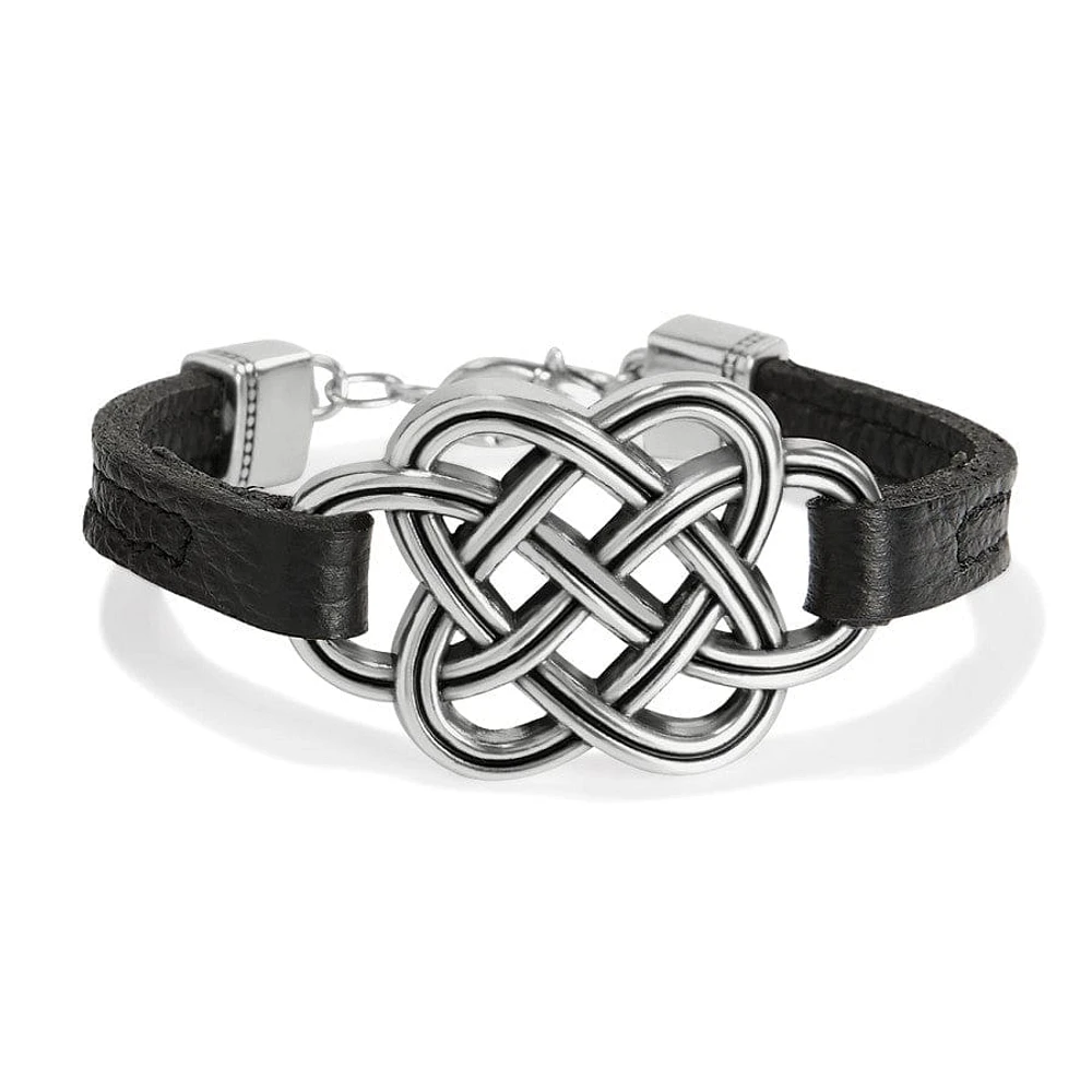 Interlok Trellis Leather Bracelet