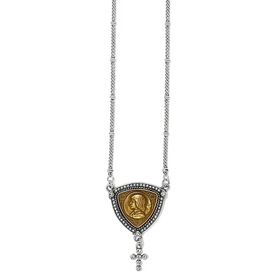 Joan Of Arc Courage Two Tone Necklace