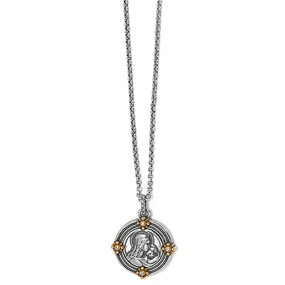 Madonna And Child Two Tone Necklace